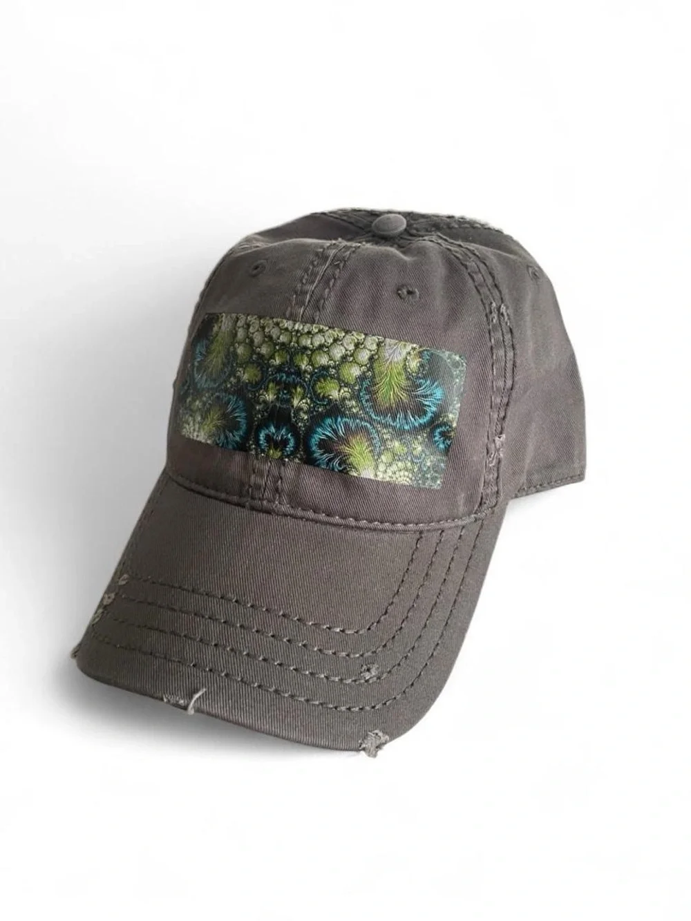 Custom distressed trucker baseball hat